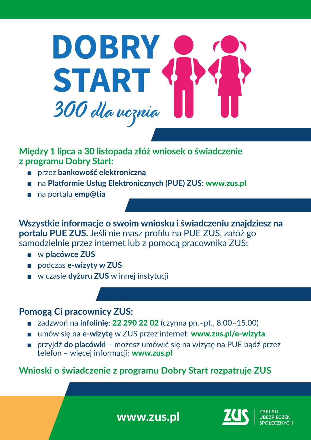 infografika 300+, jak otrzymać wspracie, szczegóły podane są w towarzyszącym artykule